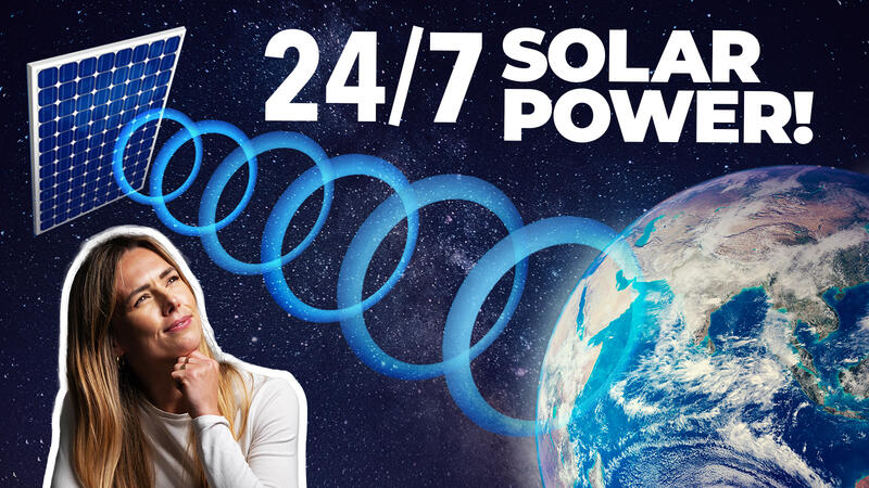 Solar Power Beamed WIRELESSLY From SPACE?!